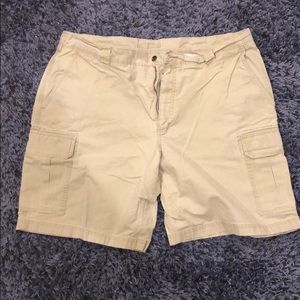 LL Bean Cargo Shorts in Khaki